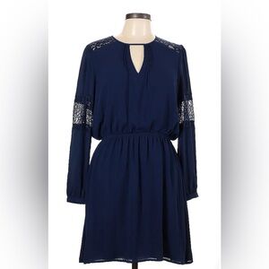 ⚡️Flash Sale⚡️ Express Long Sleeve Navy Lace Dress